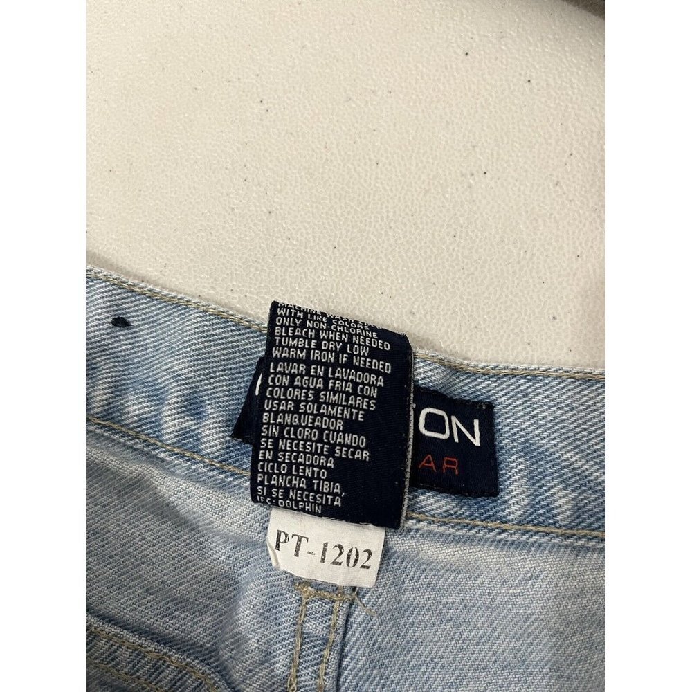 Halston Vintage High Waist Mom Denim Shorts Light Wash Size 6 - Picture 11 of 14